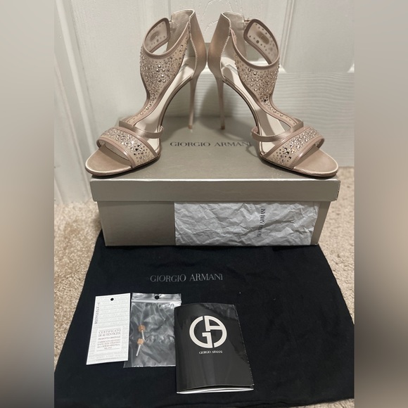 Authentic Giorgio Armani Swarovski Sandals - Picture 5 of 16